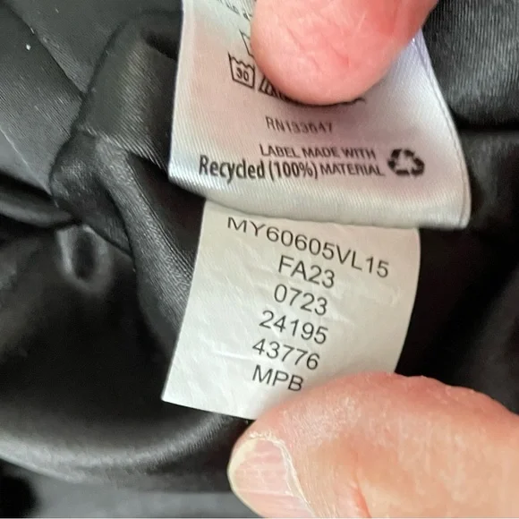 Black Satin-look Bomber Jacket - Picture 10 of 10